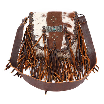 American Darling Crossbody Hair On Genuine Leather Western Women Bag Handbag Purse | for Cute